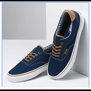 VANS Era 59 Navy Blue/Chevron Mens 9/Womens 10.5